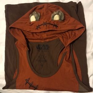 Starwars Ewok hooded tank top